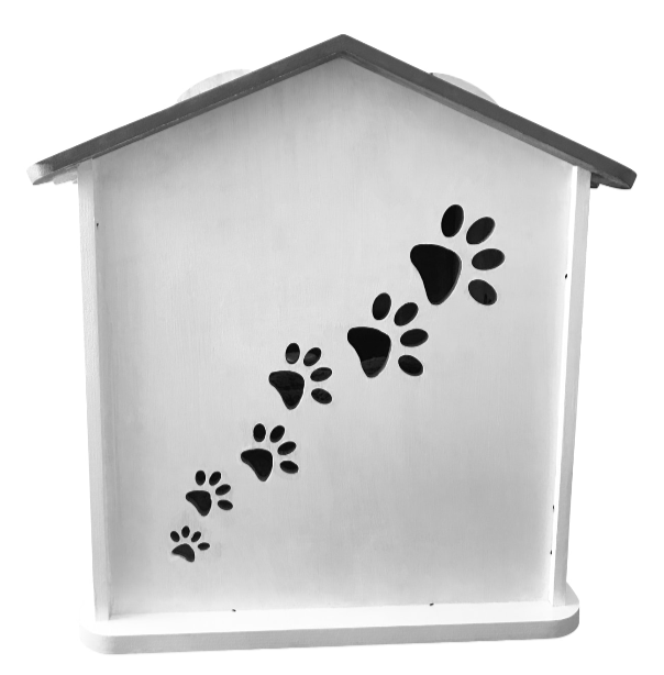 LITTLE DOG HOUSE BED PIXIE PAWFECTLY UNIQUE Handmade Personalised Wooden in 9 Custom Colour Choices ONE SIZE